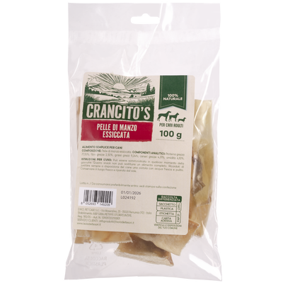 Crancito's Dog Adult pelle di manzo essiccata 100gr