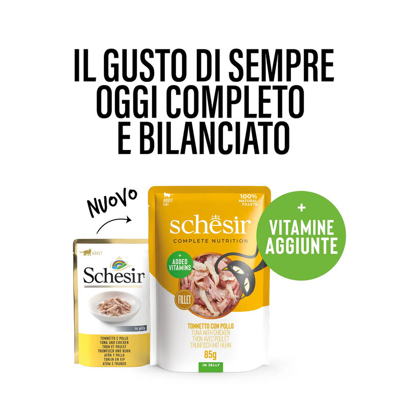 Schesir Cat Tonnetto e Pollo 85 gr