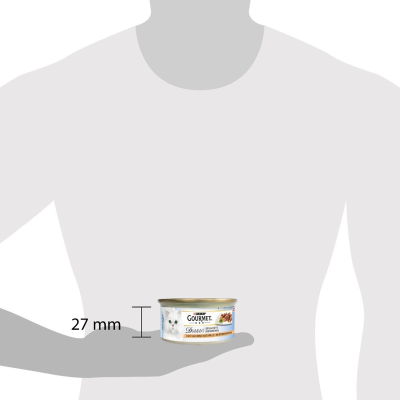 Gourmet Diamant Cat Adult Sfilaccetti con Tacchino Naturale 85 gr