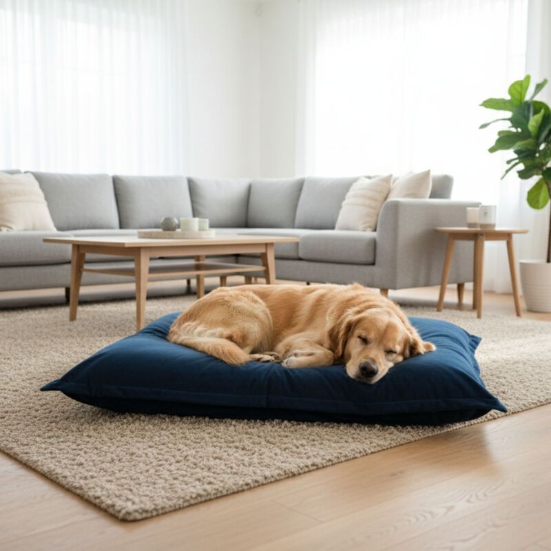 L'Isola dei Tesori Sacco sfoderabile in velluto blu 70x100cm