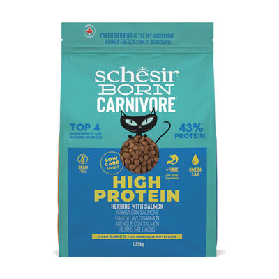 Schesir Born Carnivore Cat Adult Aringa con Salmone 1,25 kg