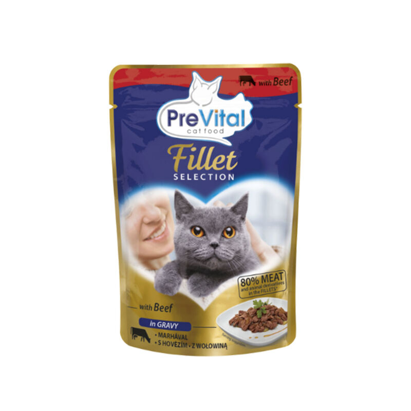 Prevital Cat Adult Filetti Manzo in salsa 85gr