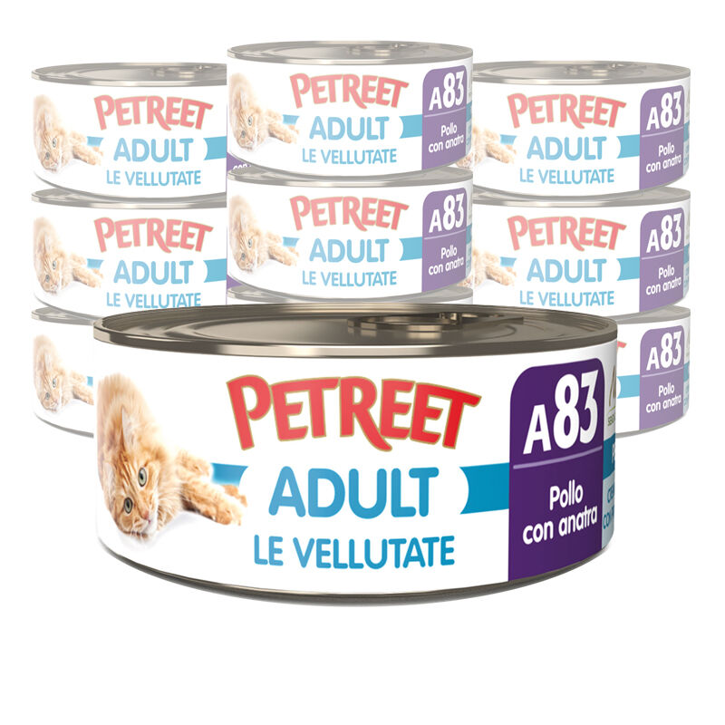 Petreet Cat Adult Vellutata di pollo con anatra 70gr A83