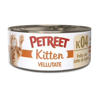 Petreet Cat Kitten Vellutate Pollo con latte di capra 60 gr