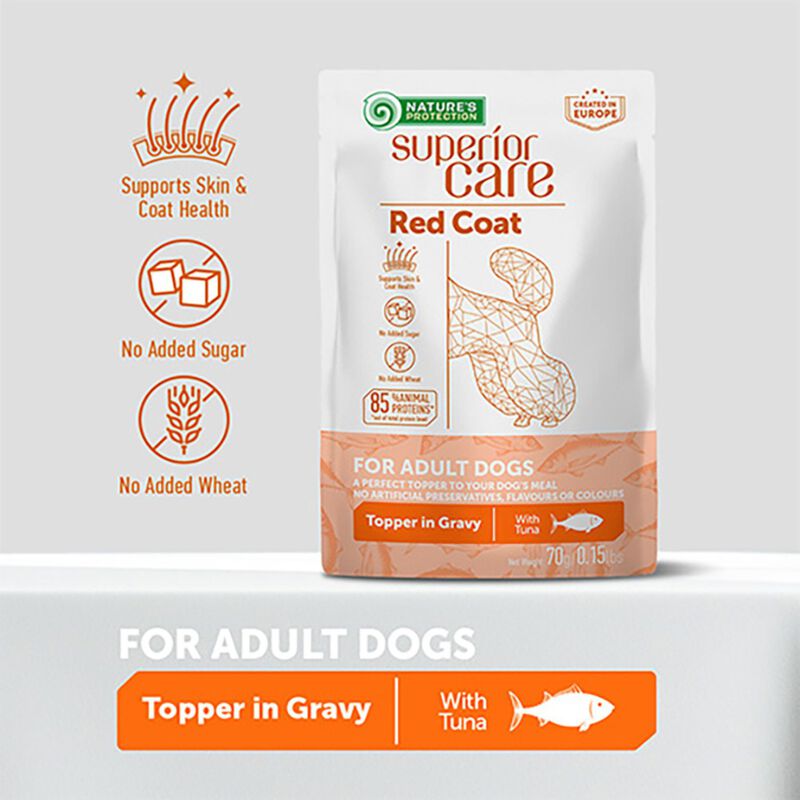 Nature's Protection Superior Care Dog Adult Pelo Rosso con Tonno 70 gr