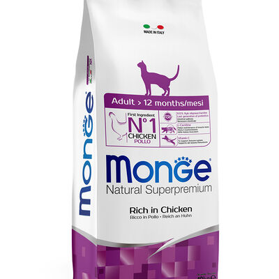 Monge Natural Superpremium Monoprotein Cat Adult Pollo 10 kg