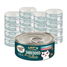 Lily's Kitchen Cat Adult Shredded Fillets Tuna & Salmon in Broth, Sfilaccetti di Tonno con Salmone 70 gr