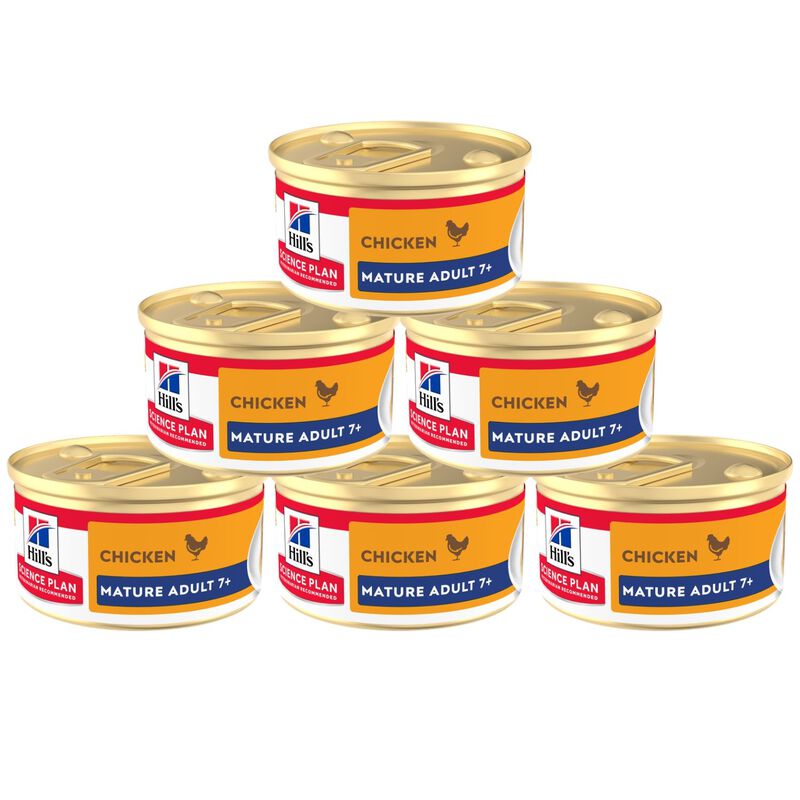 Hill's Science Plan Mature Adult Mousse per gatti anziani con Pollo 85 gr