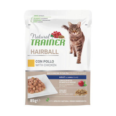Natural Trainer Cat Hairball con Pollo 85 gr