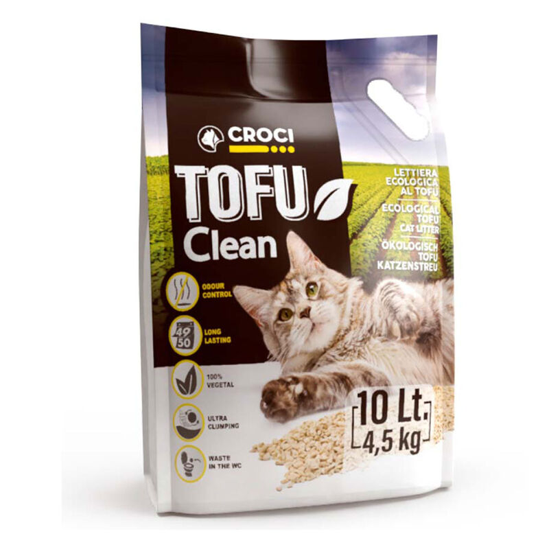 Croci Lettiera Tofu Clean per Gatti 10 lt