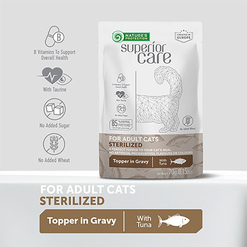 Nature's Protection Superior Care Cat Sterilized Tonno 70 gr