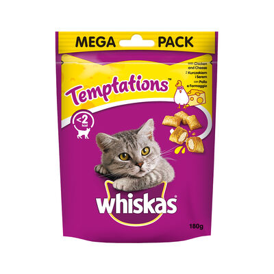 Whiskas Cat Adult Temptations Pollo e Formaggio 180 gr