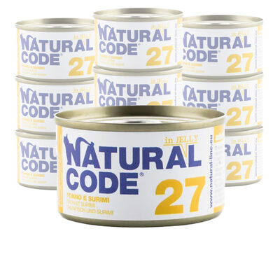 Natural Code Cat Adult Tonno e Surimi in Jelly 85 gr n.27