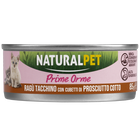 Naturalpet Prime Orme Kitten ragù Tacchino con cubetti di prosciutto cotto 85gr