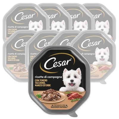 Cesar Dog Ricette di Campagna con Manzo e Tacchino 150 gr