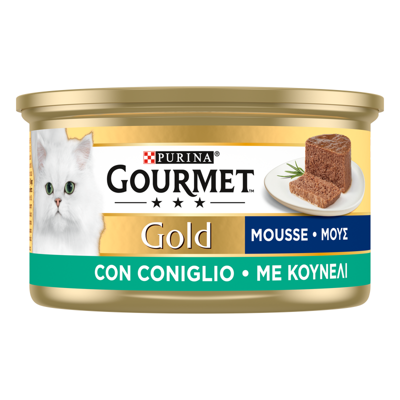 Gourmet Gold Cat Adult  Mousse con Coniglio 85 gr