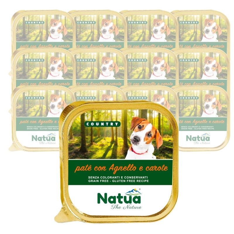 Natua Country Dog Adult Pat&eacute; con Agnello e carote 100 gr