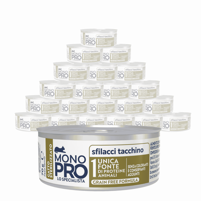 Monopro Cat Steril Sfilacci tacchino 70gr