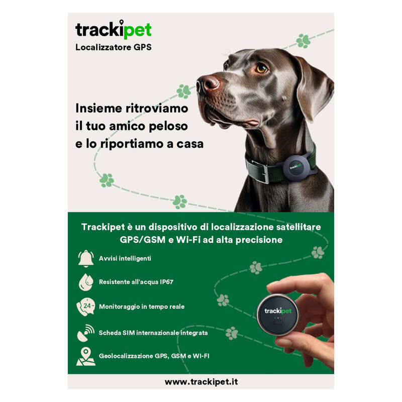 Trackipet Localizzatore GPS per animali domestici