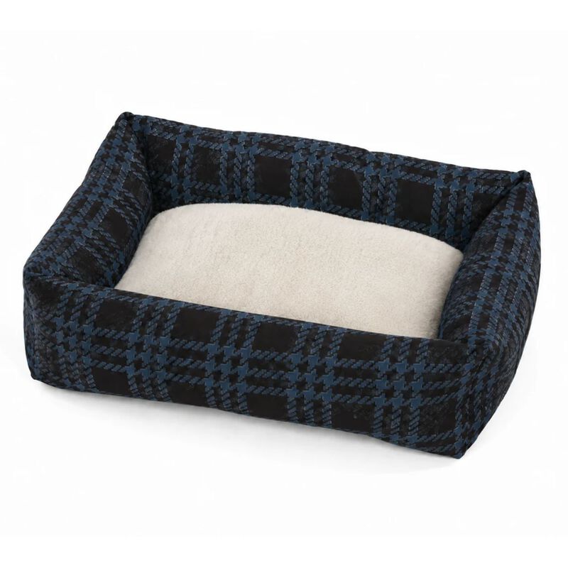 L'Isola dei Tesori Cuccia Relax per cani Scozzese Blu 56 x 70 cm