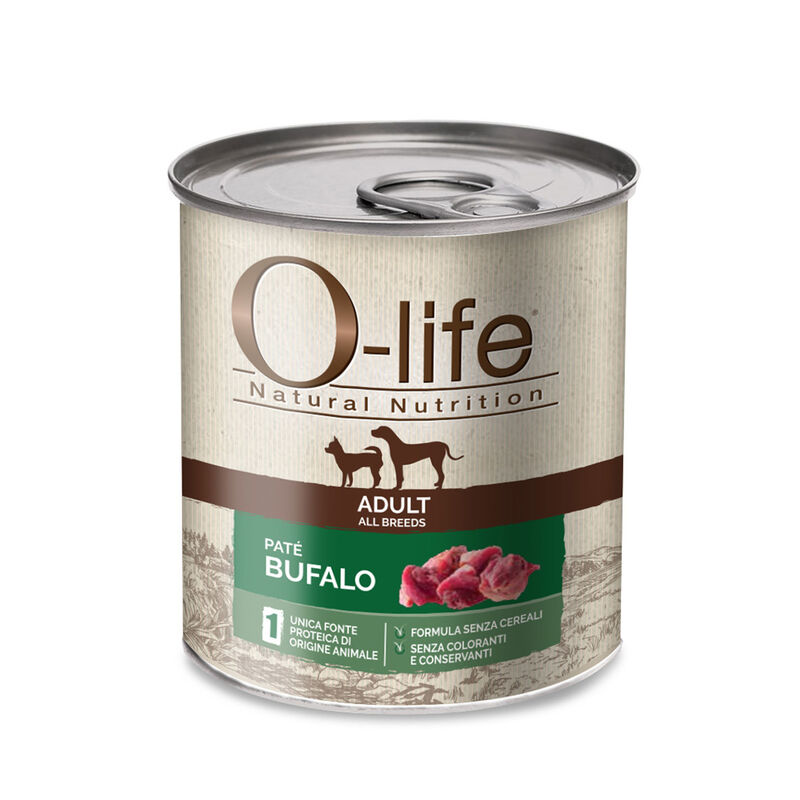 O-life Dog Adult All Breeds Paté Bufalo 400gr