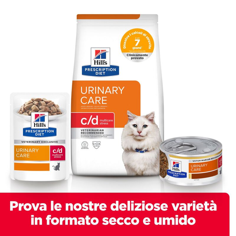 Hill's Prescription Diet Cat c/d Multicare Stress Urinary Care con pollo 1,5 kg