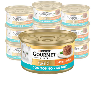 Gourmet Gold Tortini Cat Adult  con Tonno 85 gr
