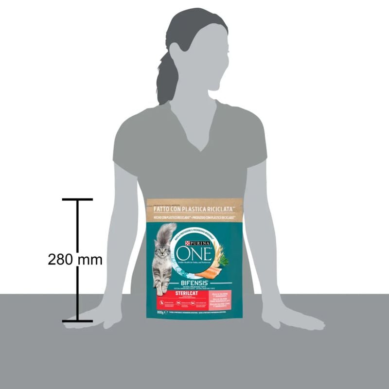 Purina One Bifensis Cat Sterilised Salmone e Frumento 800 gr