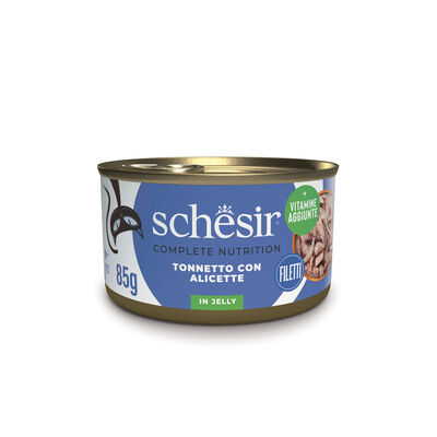 Schesir Cat Adult Tonnetto con alicette jelly 85g
