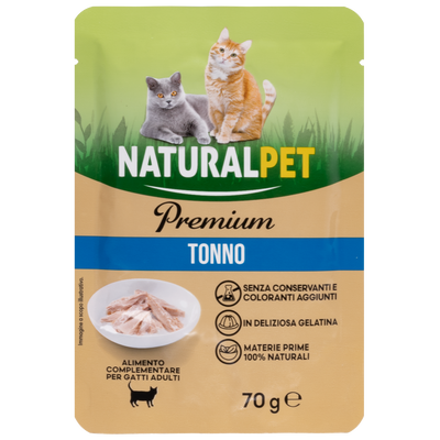 Naturalpet Premium Cat Adult Tonno 70g