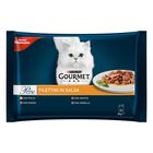 Gourmet Perle Cat Adult Filettini in Salsa con Manzo Pollo Agnello e Anatra 4 x 85 gr