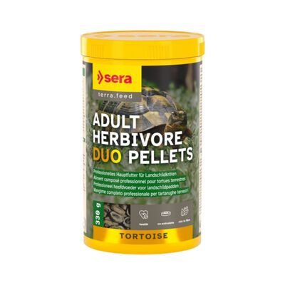 Sera Tortoise Adult Herbivore Duo Pellets 250 ml