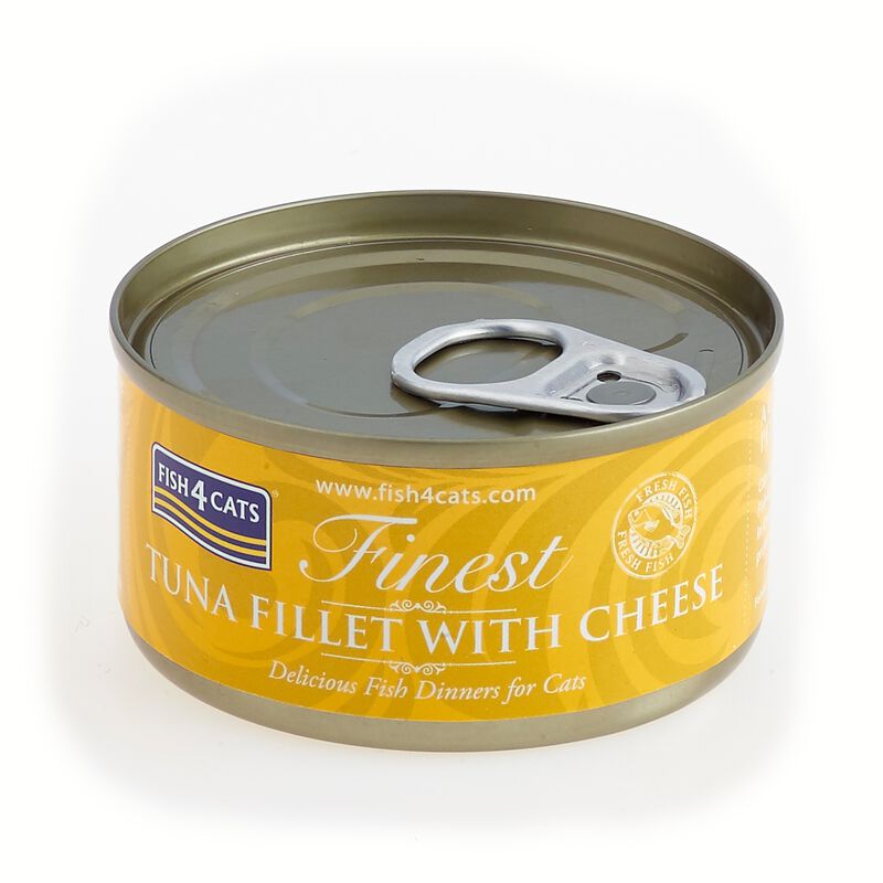 Fish4Cats Finest Cibo Umido per gatti Tonno e Formaggio 70 gr