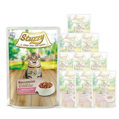 Stuzzy Cat Bocconcini con Prosciutto e Vitello in Gelatina 85 gr