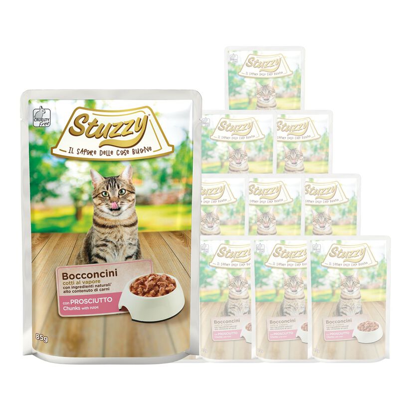 Stuzzy Cat Bocconcini con Prosciutto e Vitello in Gelatina 85 gr