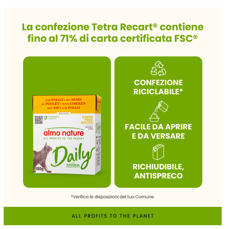 Almo Nature Daily Cat Adult con pollo 380gr