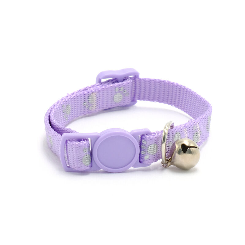Petup Collare Gatto 10mm Zampe Viola