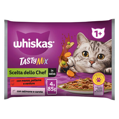 Whiskas Tasty Mix Scelta Chef 4x85gr