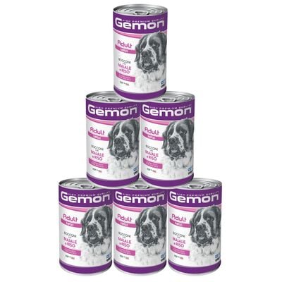 Gemon Dog Maxi Adult bocconi con Maiale e riso 1250gr