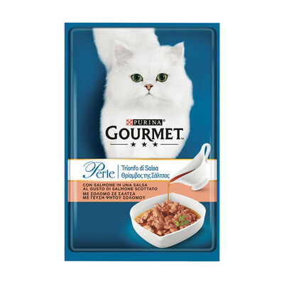 Gourmet Perle Cat Adult Trionfo di Salsa con Salmone 85 gr