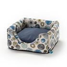 Leo Pet Cuccia Cubo per gatti Blue Circles 40x40x40 cm