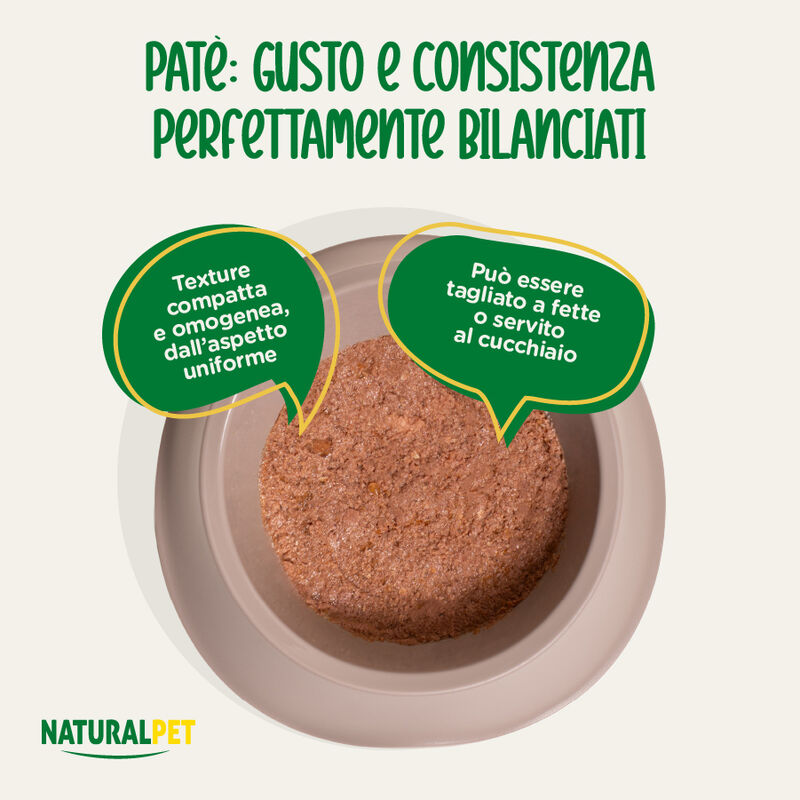 Naturalpet Cat Adult Pat&eacute; con Manzo e Coniglio 400 gr