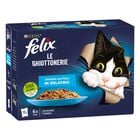 Felix Le Ghiottonerie Cat Selezioni con pesci Salmone con Tonno 72 pz x 85 gr
