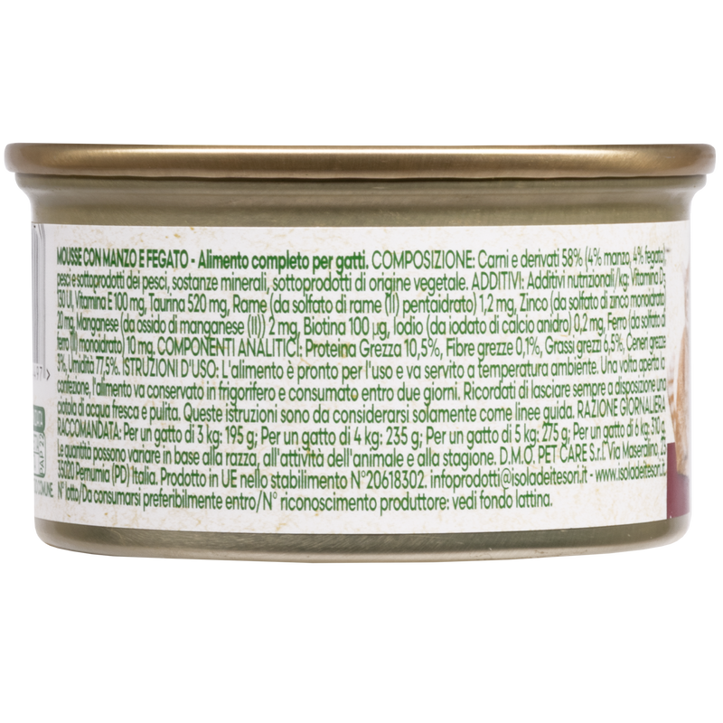 Naturalpet Cat Adult Mousse Manzo e Fegato 85 g