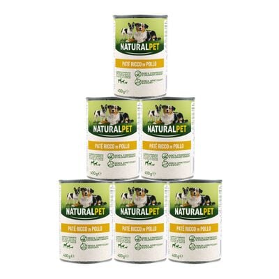 Naturalpet Dog Adult Pat&egrave; ricco in Pollo 400 gr