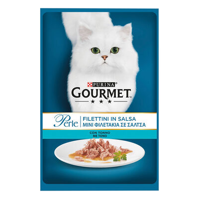 Gourmet Perle Cat Adult Filettini in Salsa con Tonno 85 gr