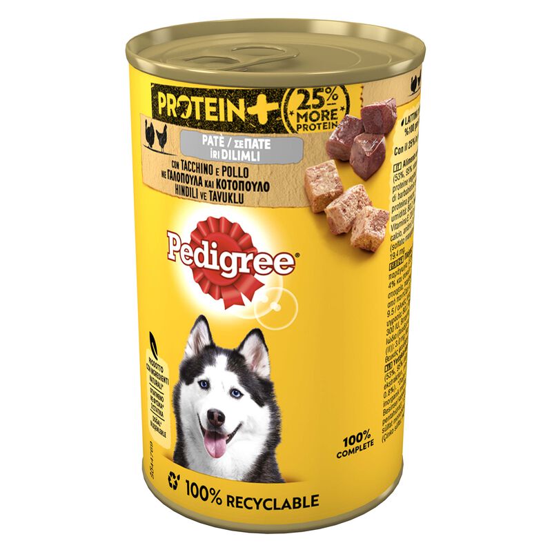 Pedigree Dog Adult Paté Protein Tacchino e Pollo 400 gr