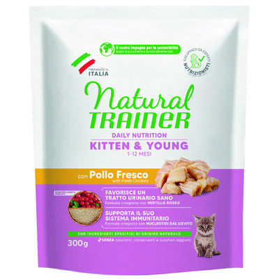 Natural Trainer Cat Kitten con Pollo Fresco 300 gr
