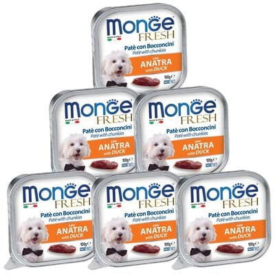 Monge Fresh Dog Adult Pat&eacute; con Bocconcini con Anatra 100 gr