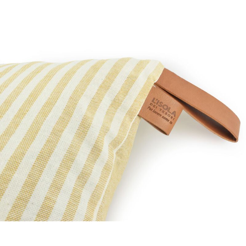 L'Isola dei Tesori Sacco Sfoderabile a Righe Beige 70x100 cm
